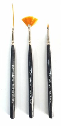 Elco Set von 3 Micro pinsel