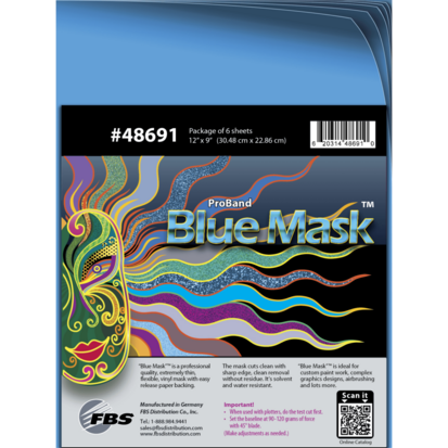 FBS Blue Mask 30,48cm x 22,86 cm 6 sheets