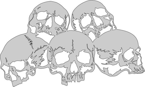 WoW Group of Skulls 5 Midi